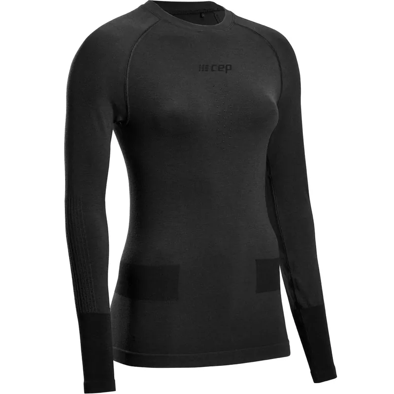 Saisonangebot CEP Damen Langarm Shirt MERINO black