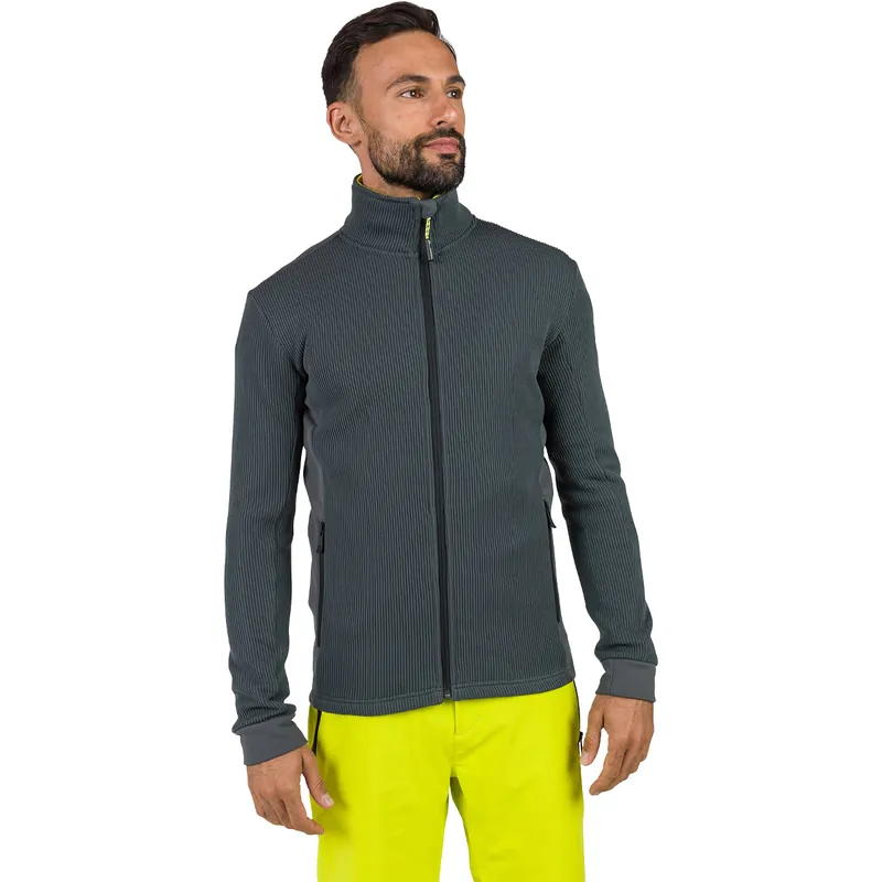 Rossignol Skiwear Herren Fleece Midlayer CIELOALTO onyx grey Zertifiziert