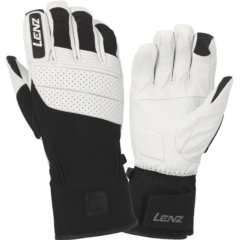 Billig Lenz Herren Handschuh THINK ABOUT white/black