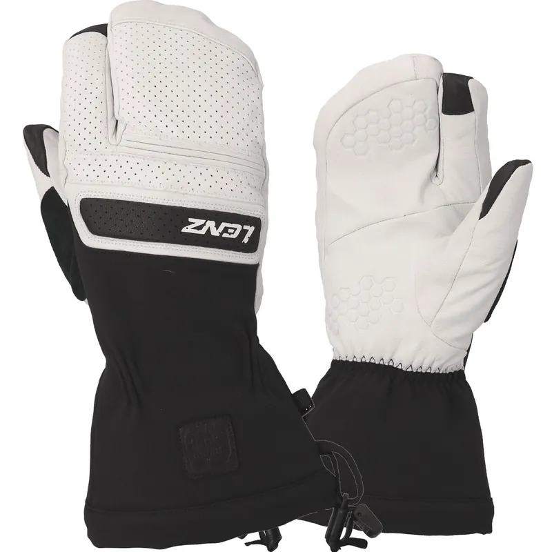 Bestseller Lenz Damen 3-Finger Handschuh THINK ABOUT white/black