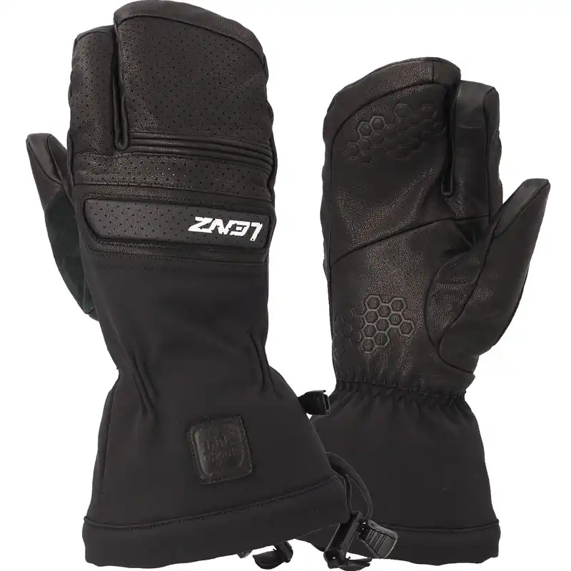 Top-Seller Lenz Damen 3-Finger Handschuh THINK ABOUT black