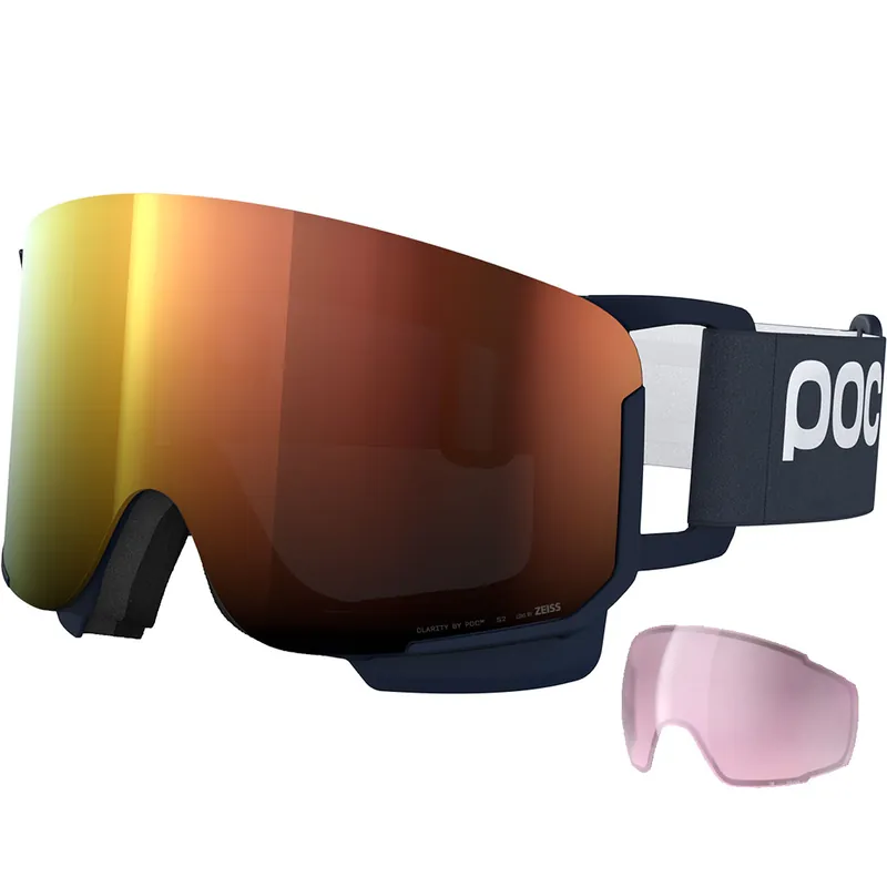 POC Nexal apatite navy/partly sunny orange + Ersatzscheibe Sichere Zahlung